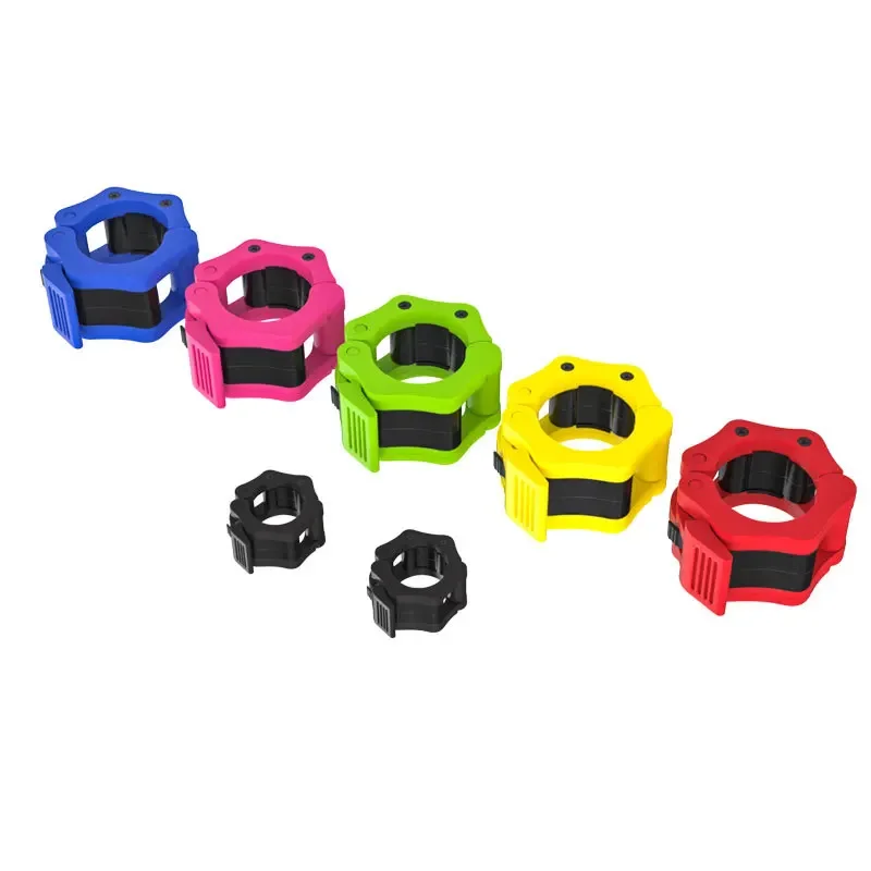 25/28/30/50mm Spinlock Barbell Collars Quick Release Barbell Clamps Weight Bar Clips for Weightlifting and Strength Training barbell clamps