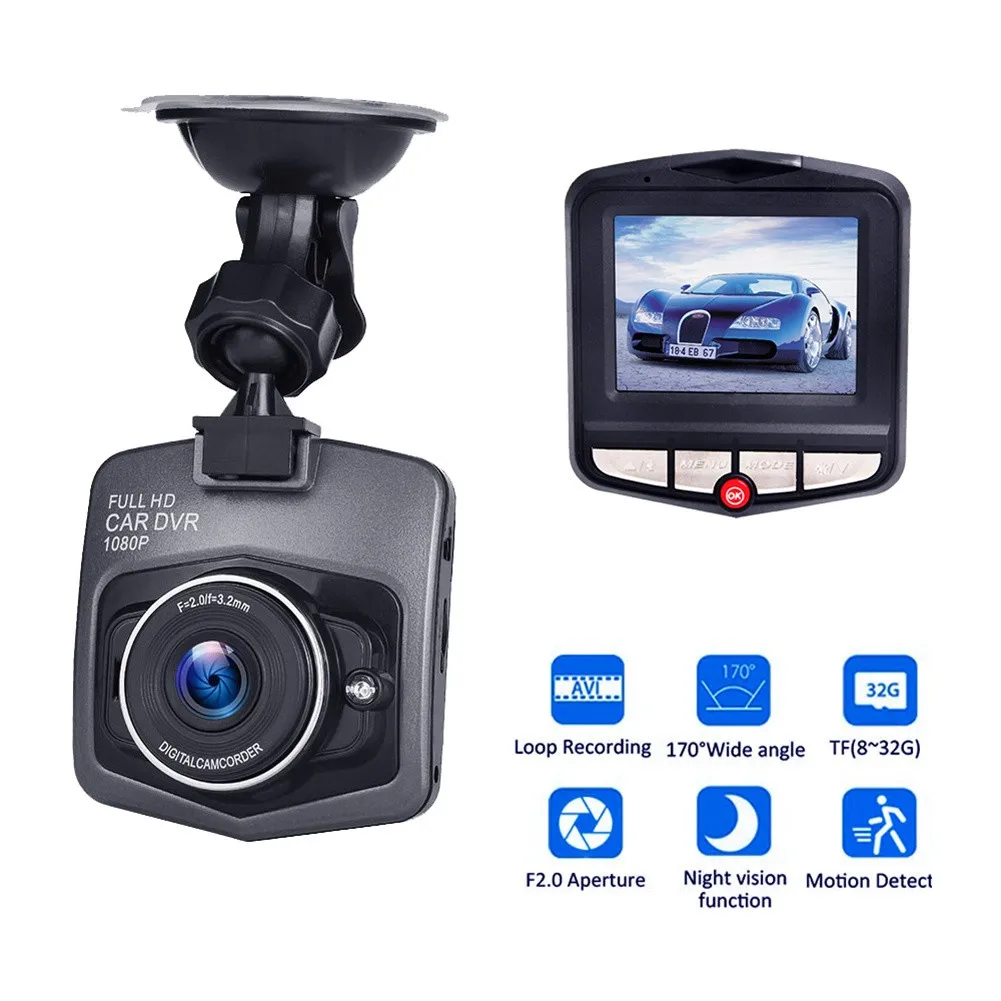 Dashcam 2.4 Inch Car Camera HD 1080P Portable Mini DVR Recorder Dash