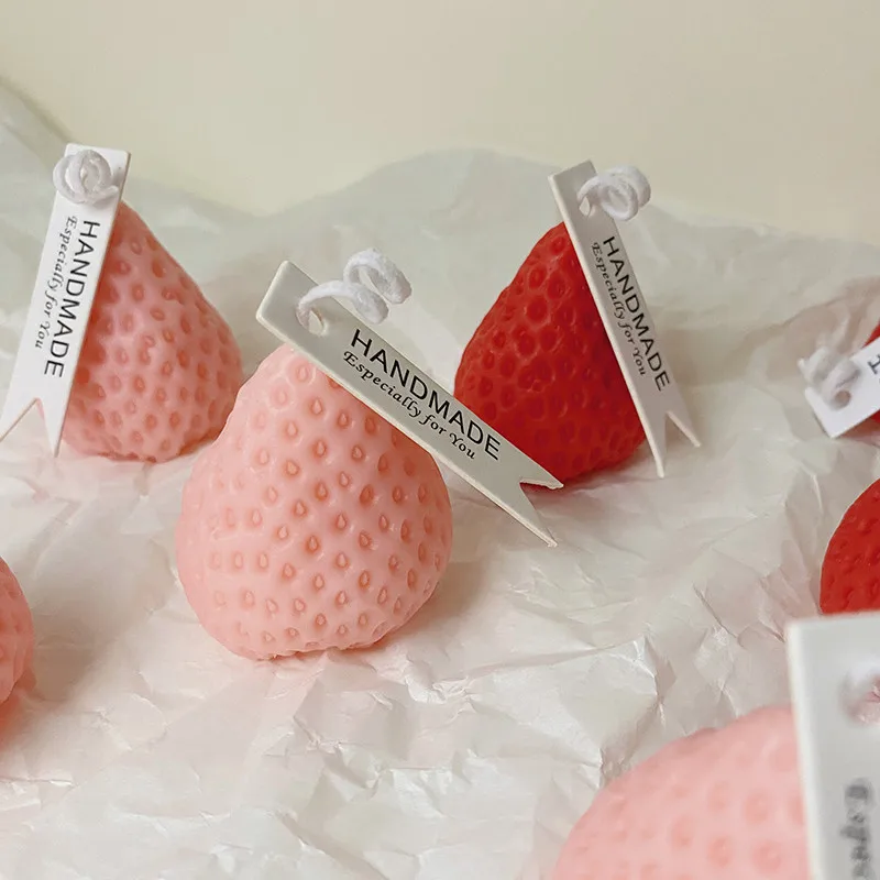 smNovice Sexy Strawberry Low Temperature Candles40Du Aromatherapy Wax Drip Couple Flirting Adult Sex Training Props