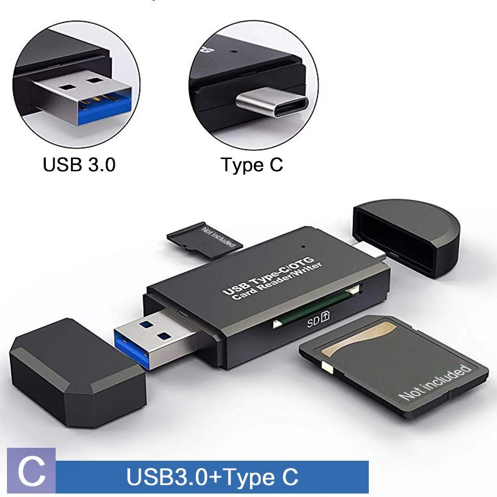 Memory Card Reader OTG Micro SD USB 2.0/3.0/Type C/Micro USB