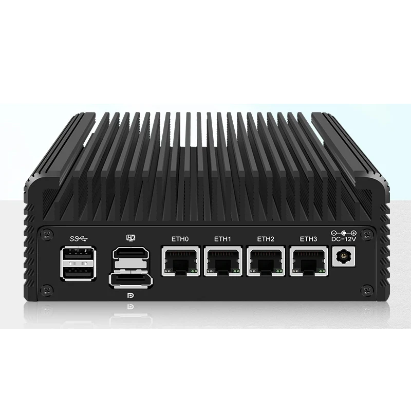 Firewall Computer Soft Router Intel i3 N305 N355 N150 N100 Mini PC Case DDR5 4xi226-V 2.5G LAN Fanless Proxmox ESXi Host Server 2
