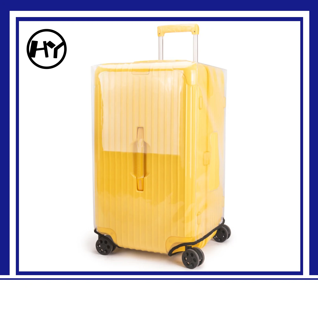 Clear PVC Suitcase Cover Protector Transparent Travel Luggage Protector Carry luggage cover