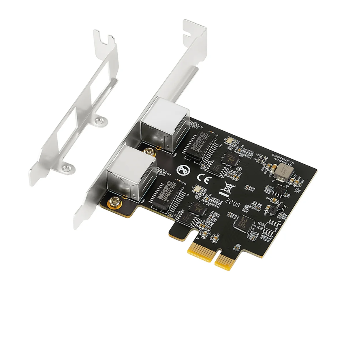 

Гигабитная сетевая карта, 2,5 ГГц, 2 порта, 2500 Мбит/с, PCIe 2,5 ГБ