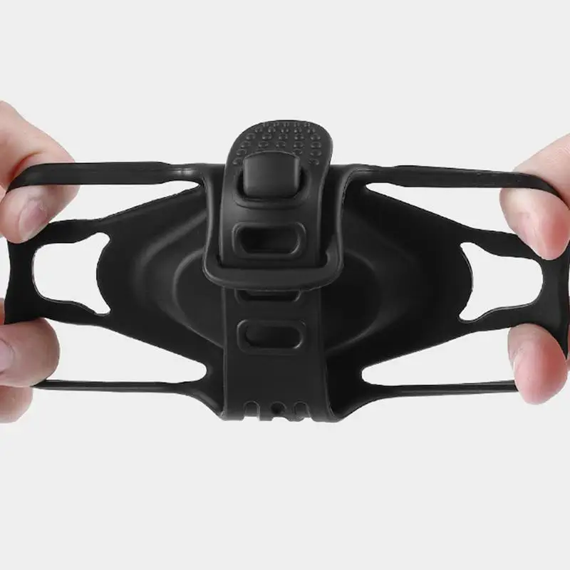 Silicone Handlebar Phone Holder Handlebar Clamp Cell Phone Holder For Scooters Motorcycle Phone Mount Cellphone Silicone Clamp