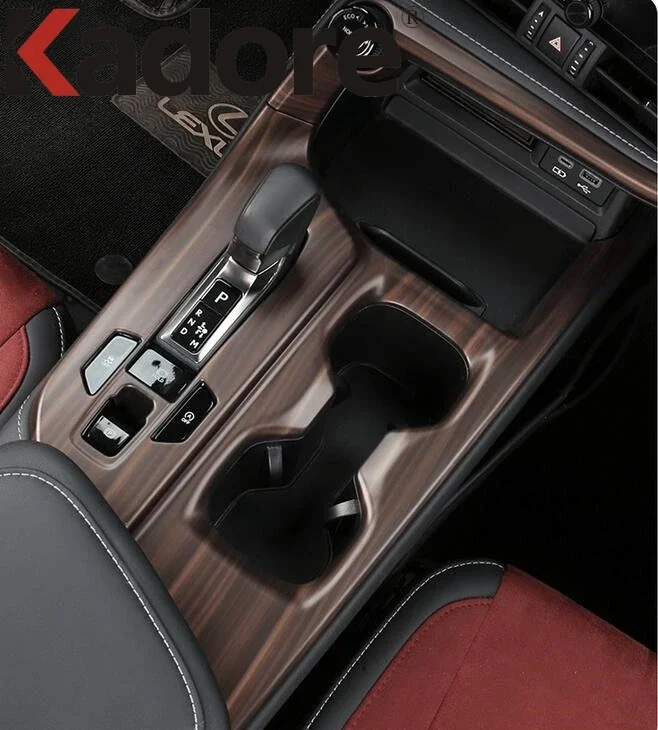 SXCY Red Line Thin Armrest Cover For 2024-2025 Lexus GX550 - Microfiber Leather Console Protector