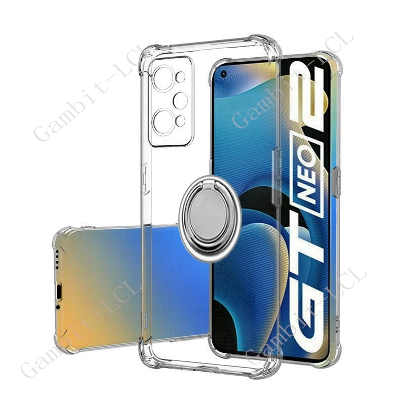 Realme GT Neo2 5G Ring Holder TPU Soft Phone Case Cover