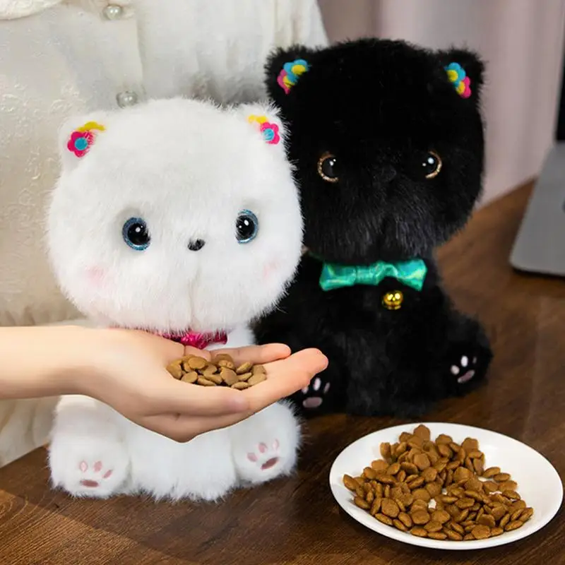 

Flexible Plushies for Sofa Bed Couch Soft Stuffed Plushed Throwing Pillow Children Cartoon Kitten Plush Toy Home Decoration Doll