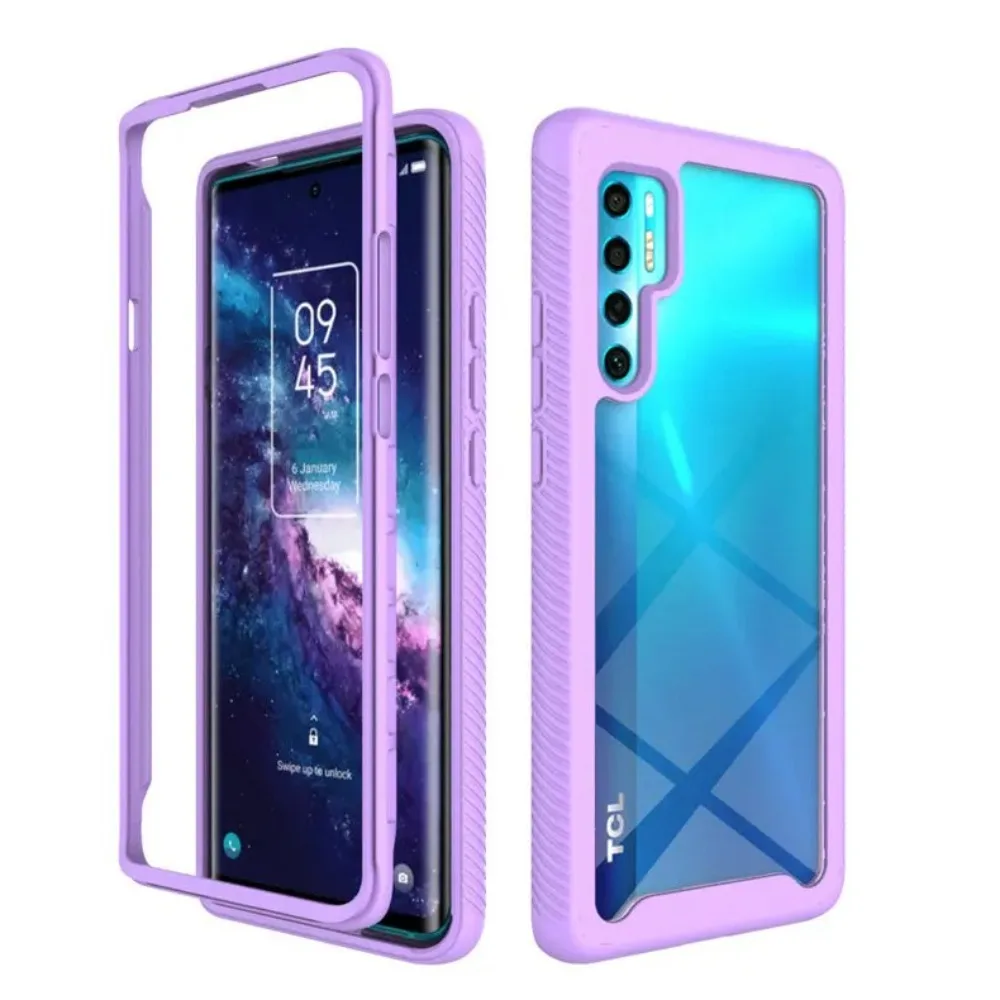 Shockproof Crystal Clear Back Panel Bumper Case - Enhanced Protection Cover