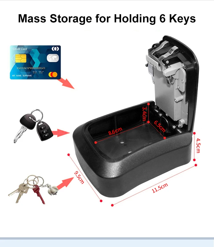 TTLock Wireless Key Box Waterproof Key Safe Security Intelligent Password Storag