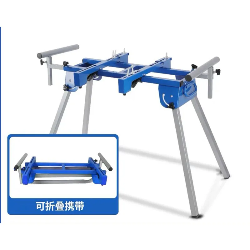 Supporto Multifunzionale per Macchina da Taglio per Falegnameria, Banco da Lavoro per Sega a Troncare in Alluminio, Portatile e Pieghevole