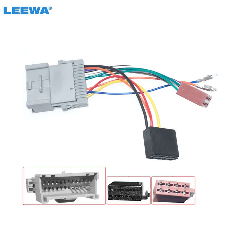 LEEWA Car CD Radio Audio ISO Wiring Harness Adapter for Buick Chevrolet
