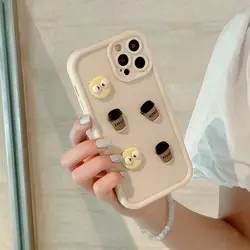 Adorable 3D Ball Coffee Silicone Phone Case with Lens Protection - Honor 70 (D)