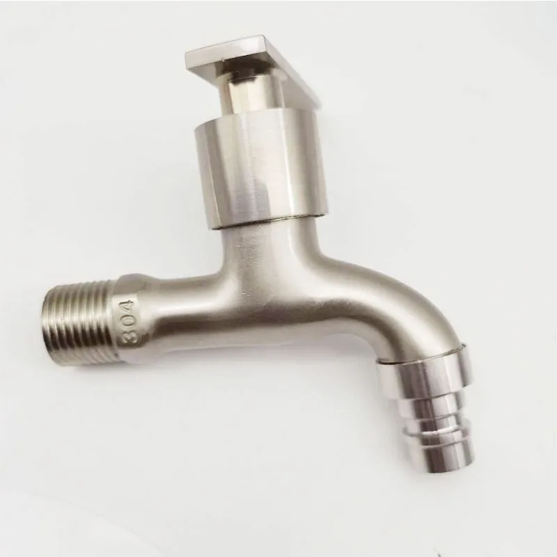 G1/2'' Washing Machine Tub Tap 304 Stainless Steel Brushed Clod Water Faucet Wall Mount Outdoor Garden Faucet water tap faucet,garden bibcocks,washing machine faucet
