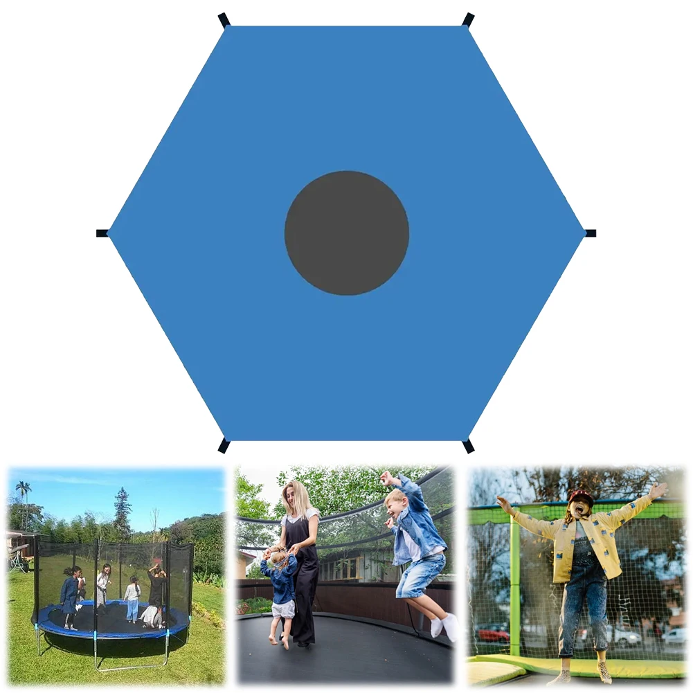 Trampoline Cover Sun-Protection Trampolines Canopy Trampolines Sunshade Accessories For Outdoor Backyard Playground 6/8/10ft trampoline protective cover