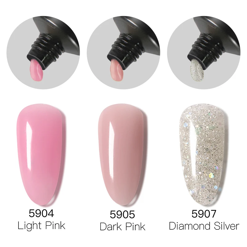poligel 30ml  uv gel nail polish led 12 colors coat Acrylic Extension prolong Fast Builder Soak off nails polish