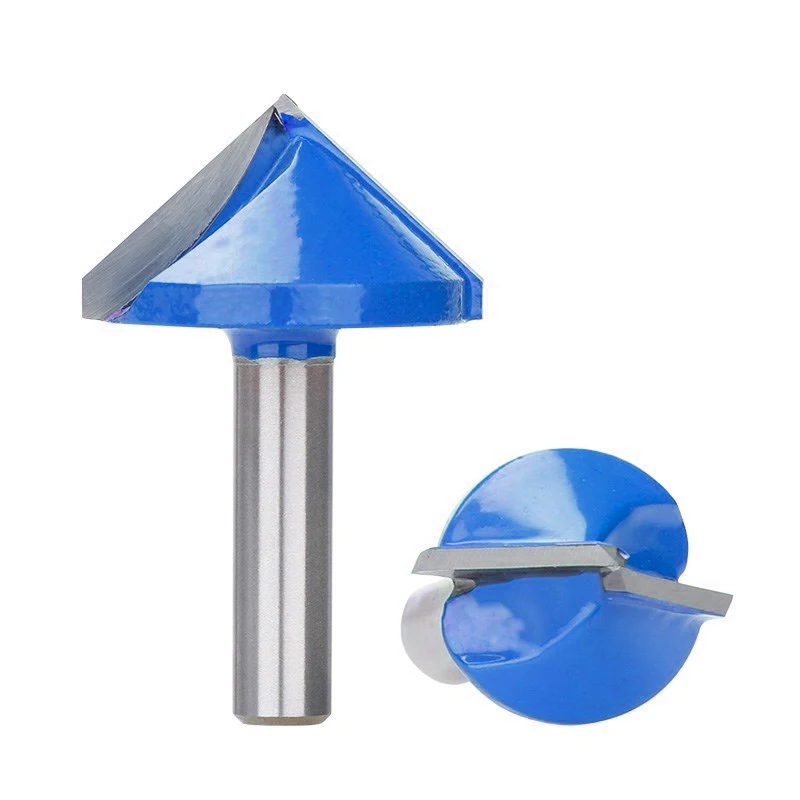XCAN Wood Router Bit V Shape Engraving End Mill 8mm Shank 90 Degrees 22 ...
