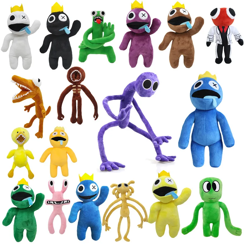 Roblox Rainbow Friends pelúcia brinquedo arco-íris parceiro pequeno homem  azul boneca de pelúcia animal para crianças presente