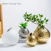 1pcs Ceramic Vase Golden Modern Home Decoration Porcelain Vase Flower  Pomegranate Shape Decoration Vase Decor Home Decor 3