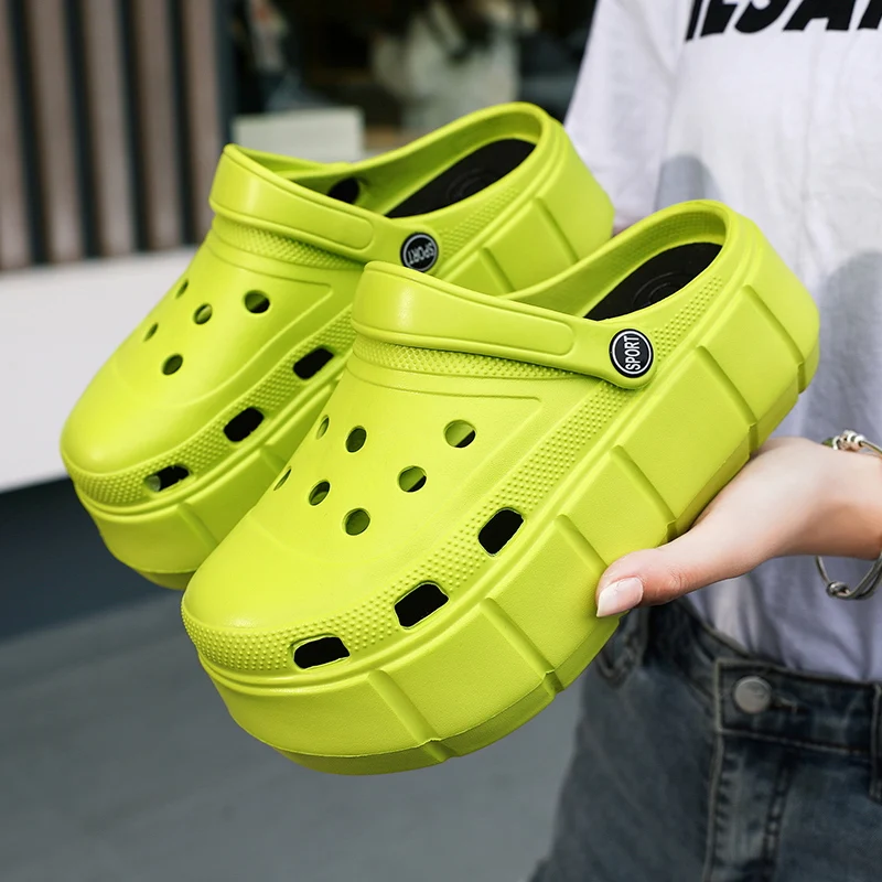 

Шлепанцы женские на платформе, сандалии на толстой подошве, тапки для девушек, тапочки для увеличения роста, летняя обувь