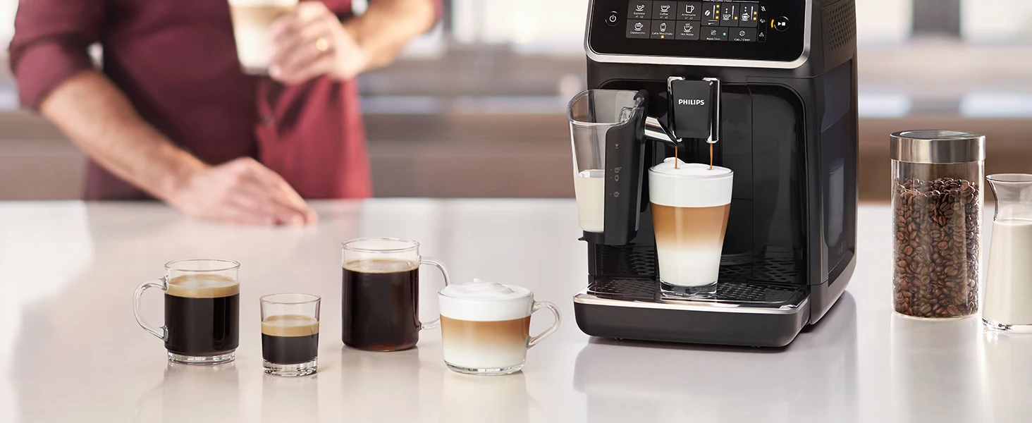 Description Picture 4 of itemSeries Fully Automatic Espresso Machine - LatteGo Milk System, 5 Coffee Varieties, Intuitive Touch Display