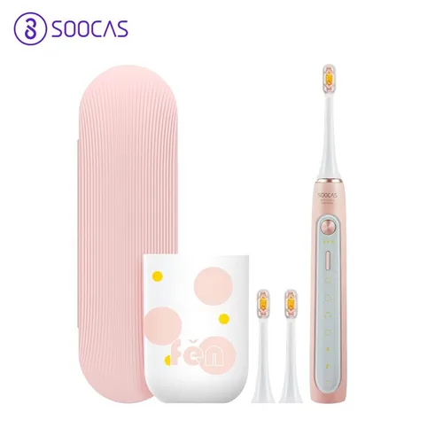 Soocas X5 IPX7 방수 전동 칫솔, 미백 초음파 자동 무선 충전 칫솔, 구강 청소 4