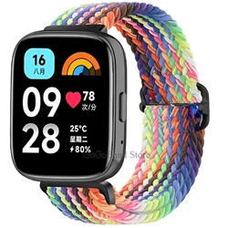 Braided Elastic Weave Nylon Strap - Vibrant Watch Band Bracelet - Redmi 3 Lite (NEW rainbow)