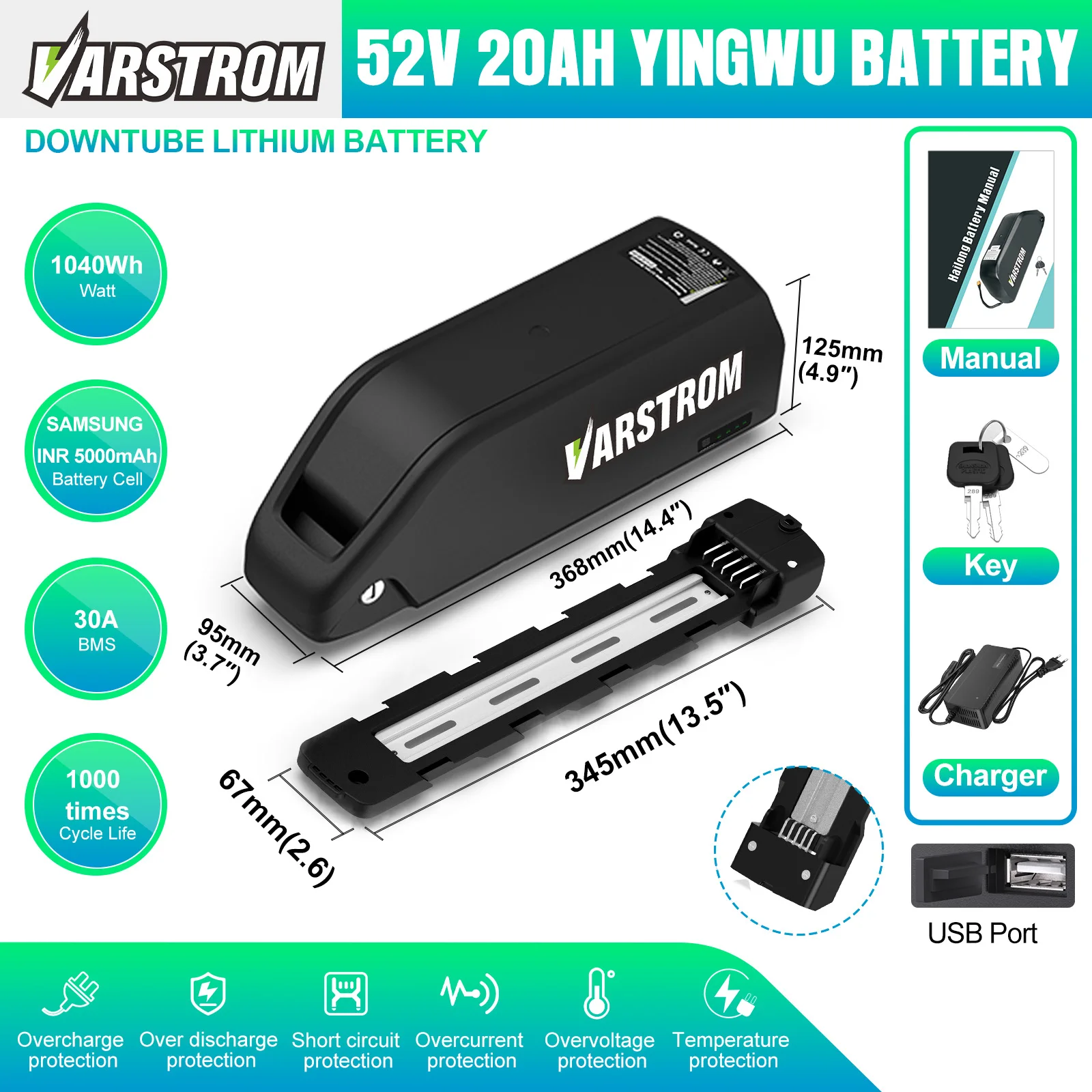 Caricabatterie 52V20Ah (Sa-m*sung Cell 3A)
