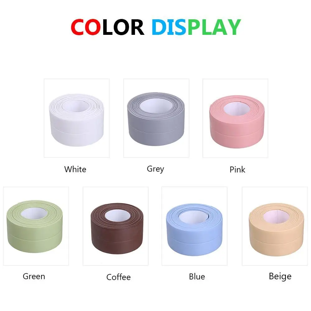 Description Picture 2 of itemKitchen Sealant Strip Mildew-proof Self Adhesive Sealing Tape Household Bathroom Tub Countertop Shower Tile Sealer Caulk Tape