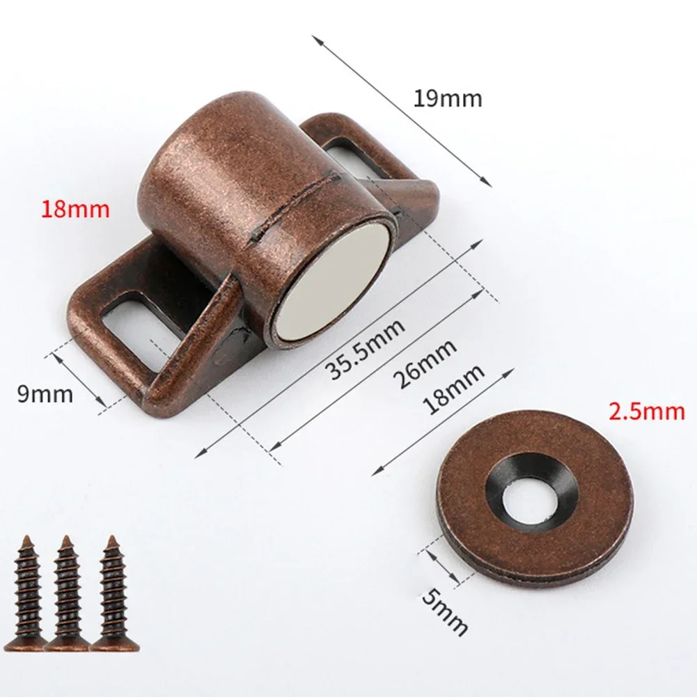 Magnet Cabinet Door Catch Furniture Door Stopper Strong Powerful Neodymium Magnets Latch Cabinet Catches
