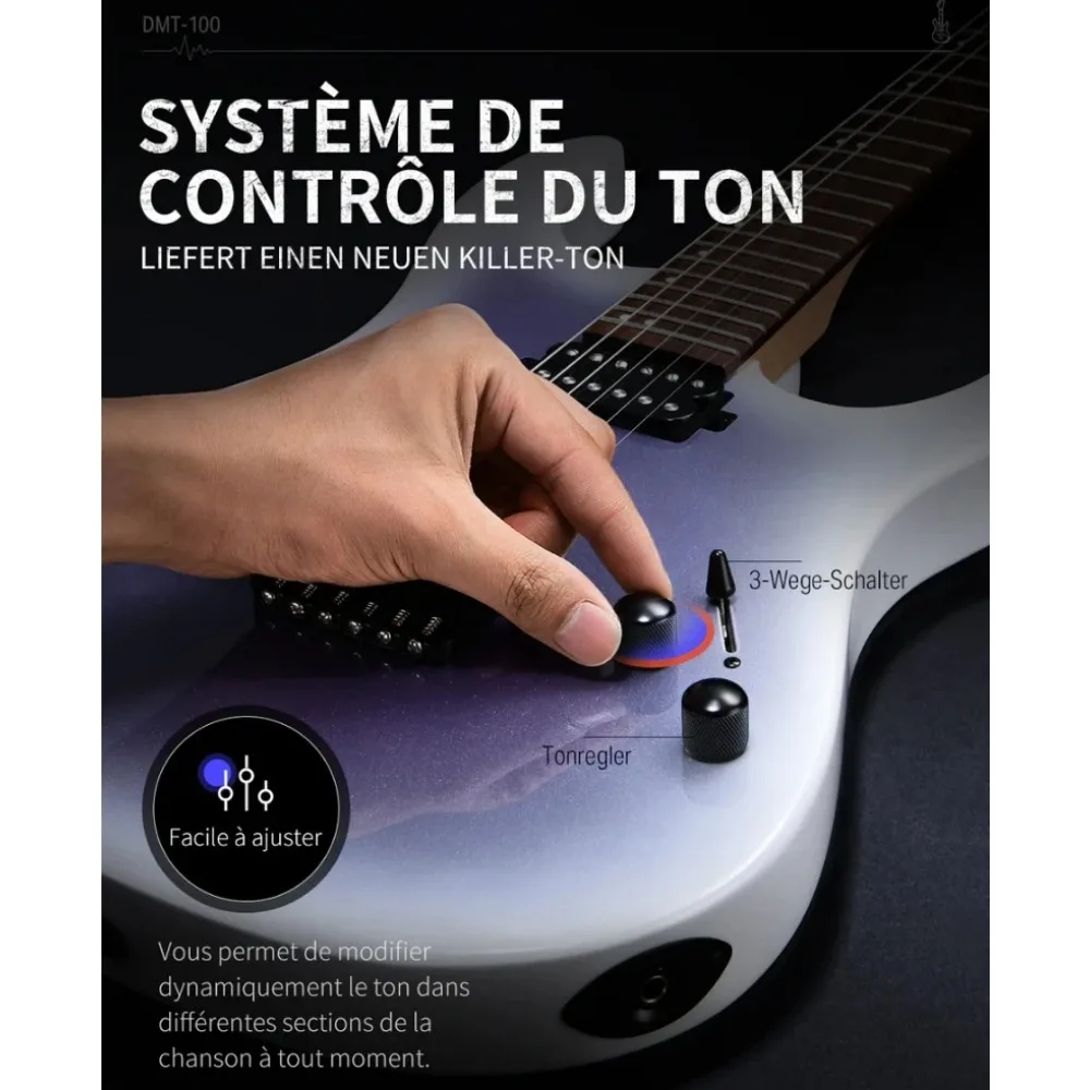 Donner-DMT-100エレキギター,ポータブルトラベルプレイ - AliExpress