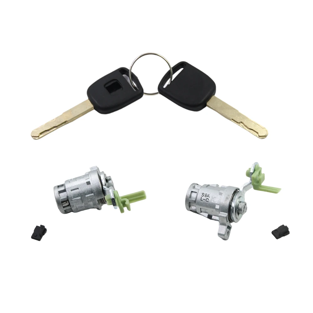 X AUTOHAUX Door Lock Cylinder Kit With 2 Keys For Honda CR-V