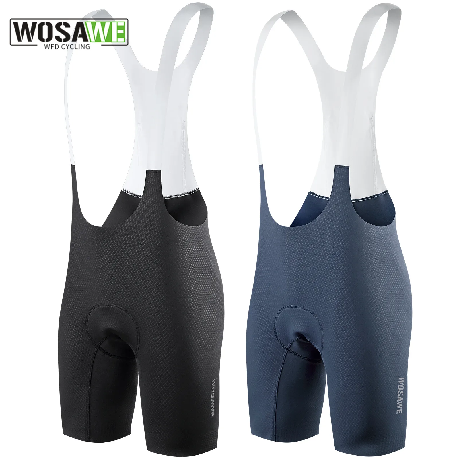 Cycling Bib Shorts WOSAWE Men Cycling Bib Shorts Men's Breathable Mtb Road Bike Tights Race Summer Shorts Elastic Interface