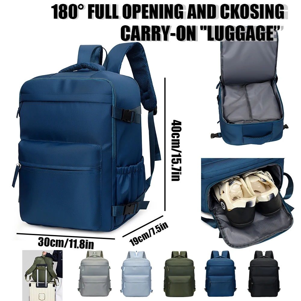 Backpack for Men Women, Simple Business Trip Luggage Bag, Boarding Travel Bag, Large Capacity Backpack, Lightweight Computer Bag - 2