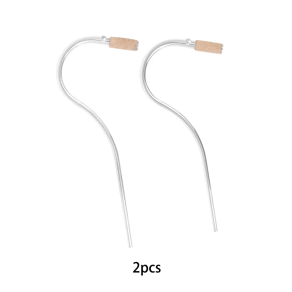 

2pcs Bass Oboe Rustproof Blow Trachea Curved Neck S Tube Early Education Toy