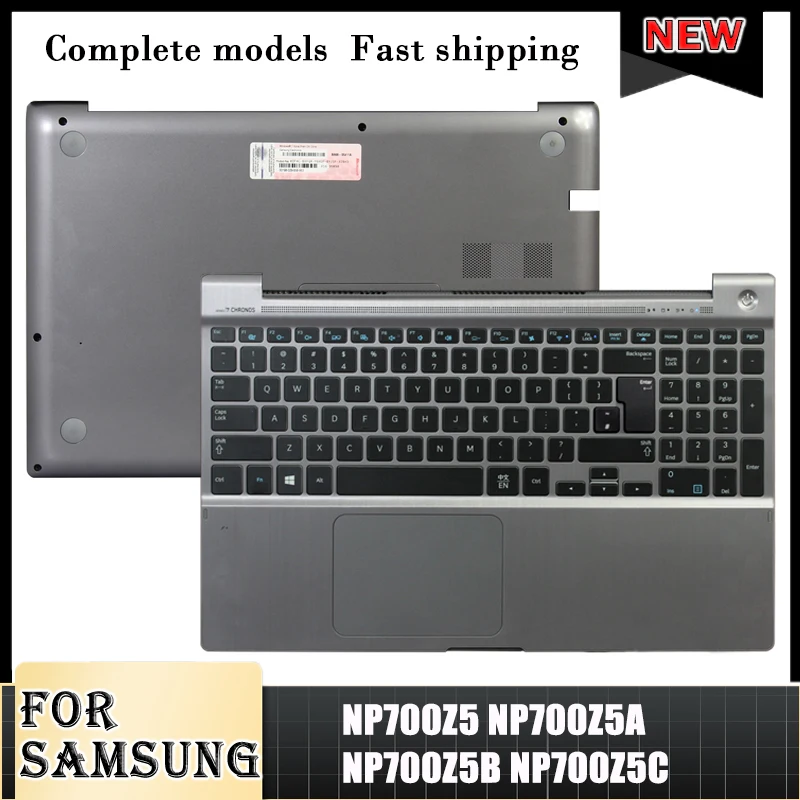 Laptop Palmrest Bottom Case Samsung Np700z5a Keyboard Samsung