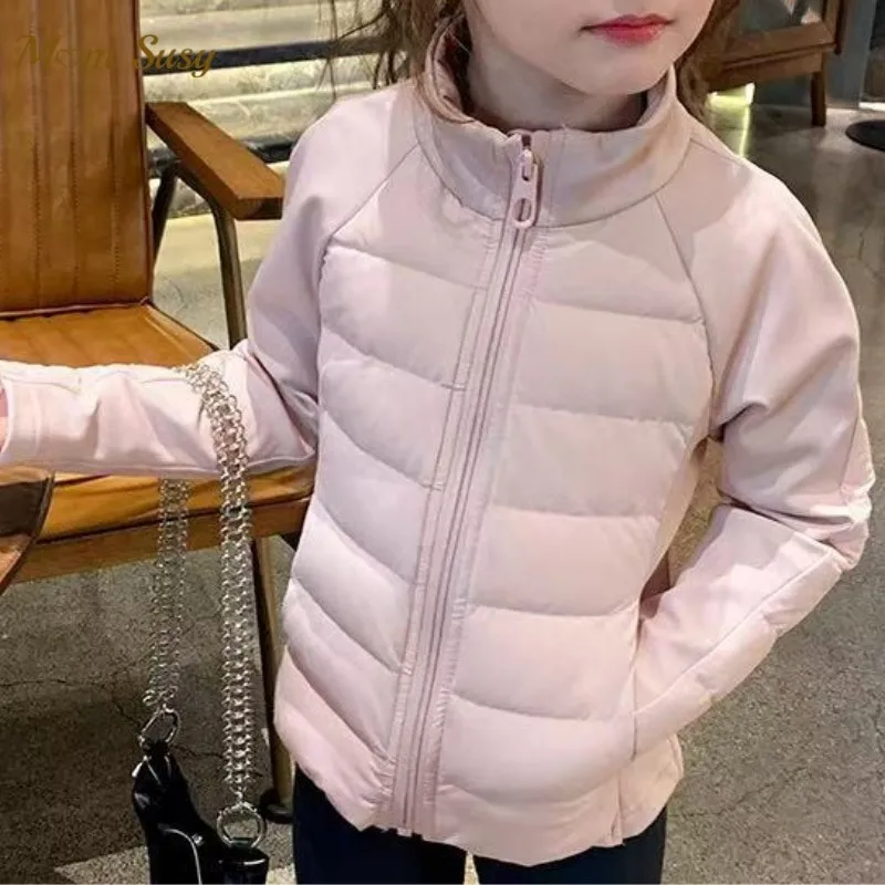 Fashion Baby Girl Boy Duck Down Jacket Infant Toddler Teens Child Solid Down Coat Autumn Winter Warm Outfit Baby Clothes 18M-12Y