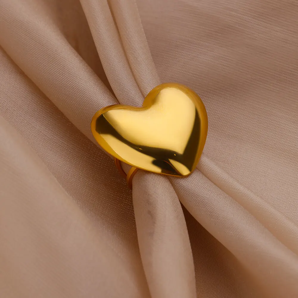 Heart Jewelry Ring Stainless Steel for Women