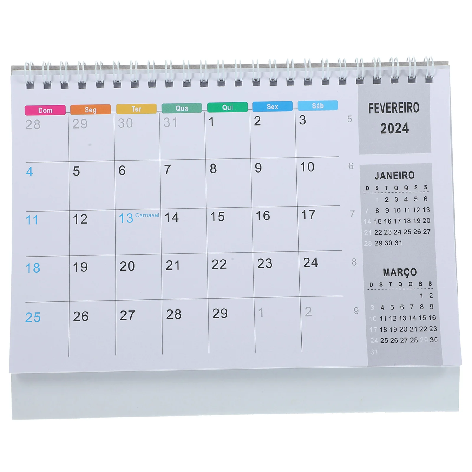 1 Book of Desk Calendar 2024 Table Calendar Decoration Ornament For Home Office School