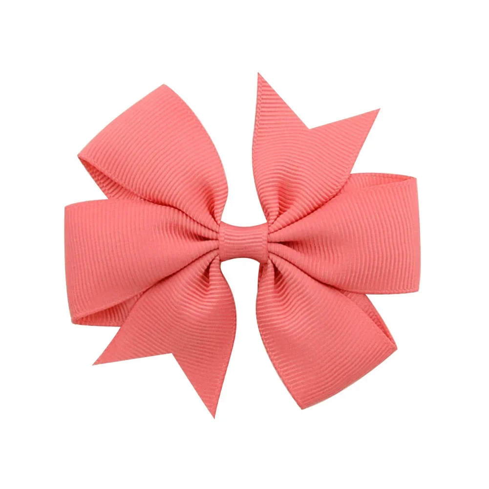 Vibrant Solid Grosgrain Ribbon Hair Bows for Girls - Boutique Hair Clips & Accessories