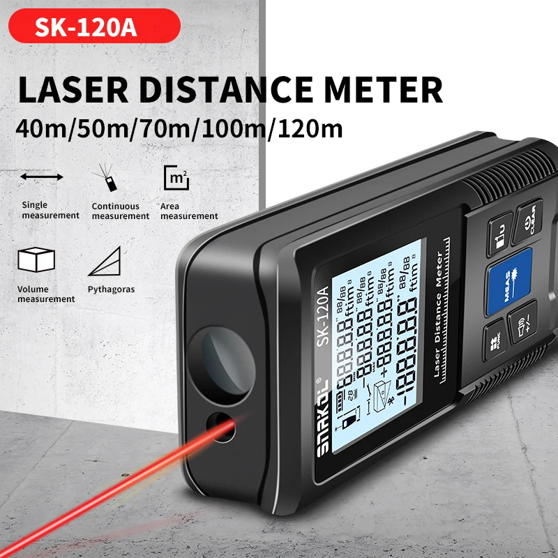 SNAKOL Distance Meter 40m/50m/70m/100m/120m Laser Rangefinder Tape Range Finder Measure Device Tools Digital Ruler Test Tool laser rangefinder distance meter laser tape measure tape measure digital tape measure
