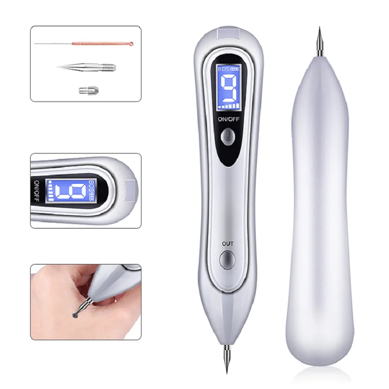 PAKISS LCD Plasma Pen LED Lighting Laser Tattoo Mole Removal Machine Face Care Skin Tag Remover Freckle Wart Dark Spot FY-104