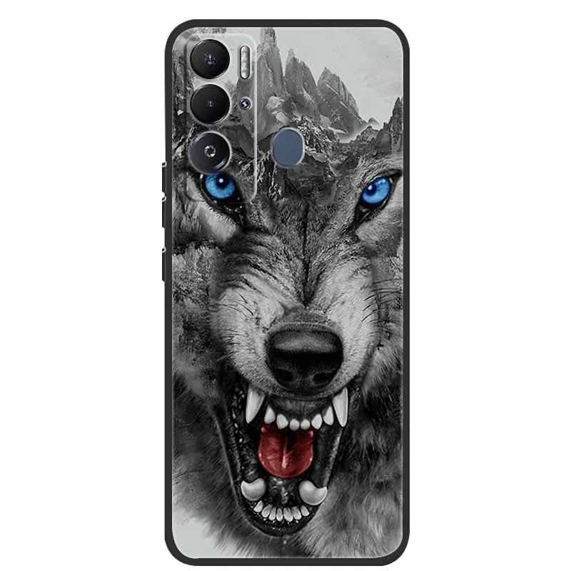 Animal Print Soft Silicone Shockproof Phone Case with Bumper Coque