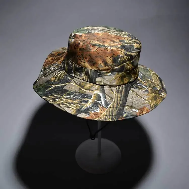 Outdoor Camouflage Sun Bucket Cap for Adults, camouflage hat,tactical hat,tactical boonie hat