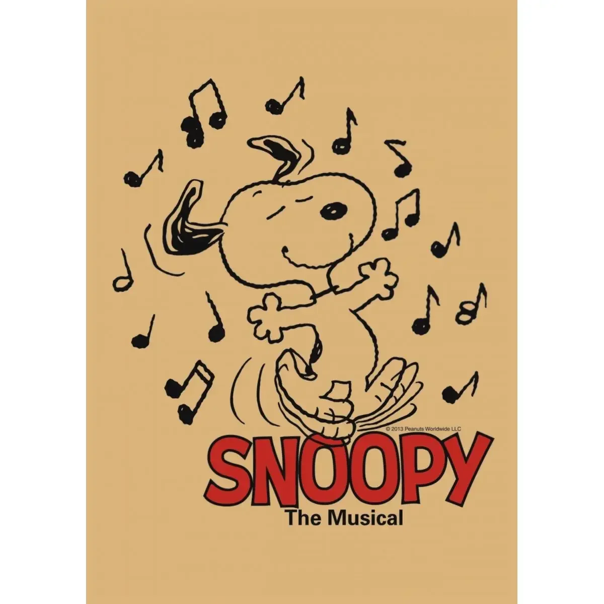 Snoopy Retro Poster 16In 30x42CM Painting Charlie Brown