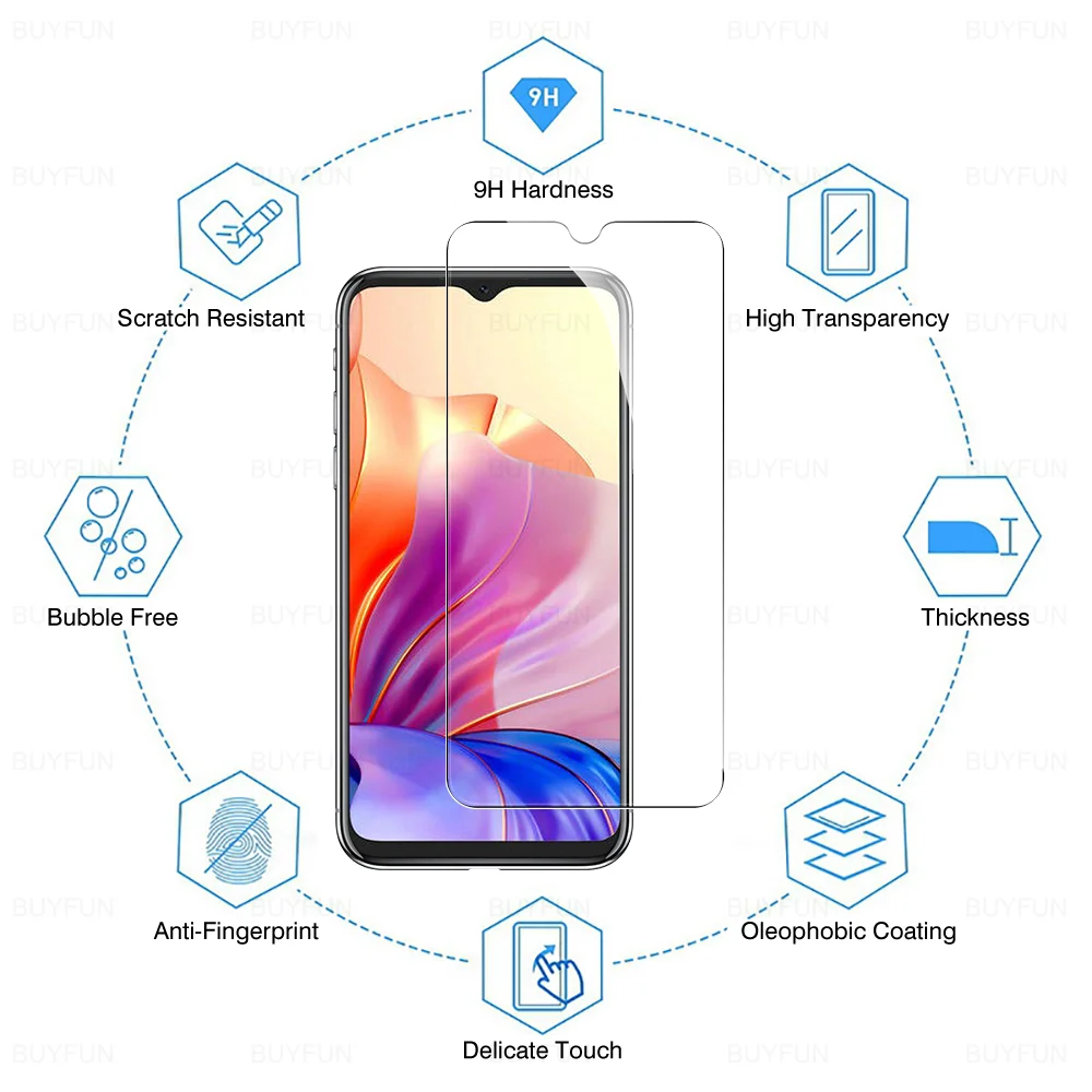 Blackview Oscal Tempered Glass Phone Screen Protector - 3 Pack