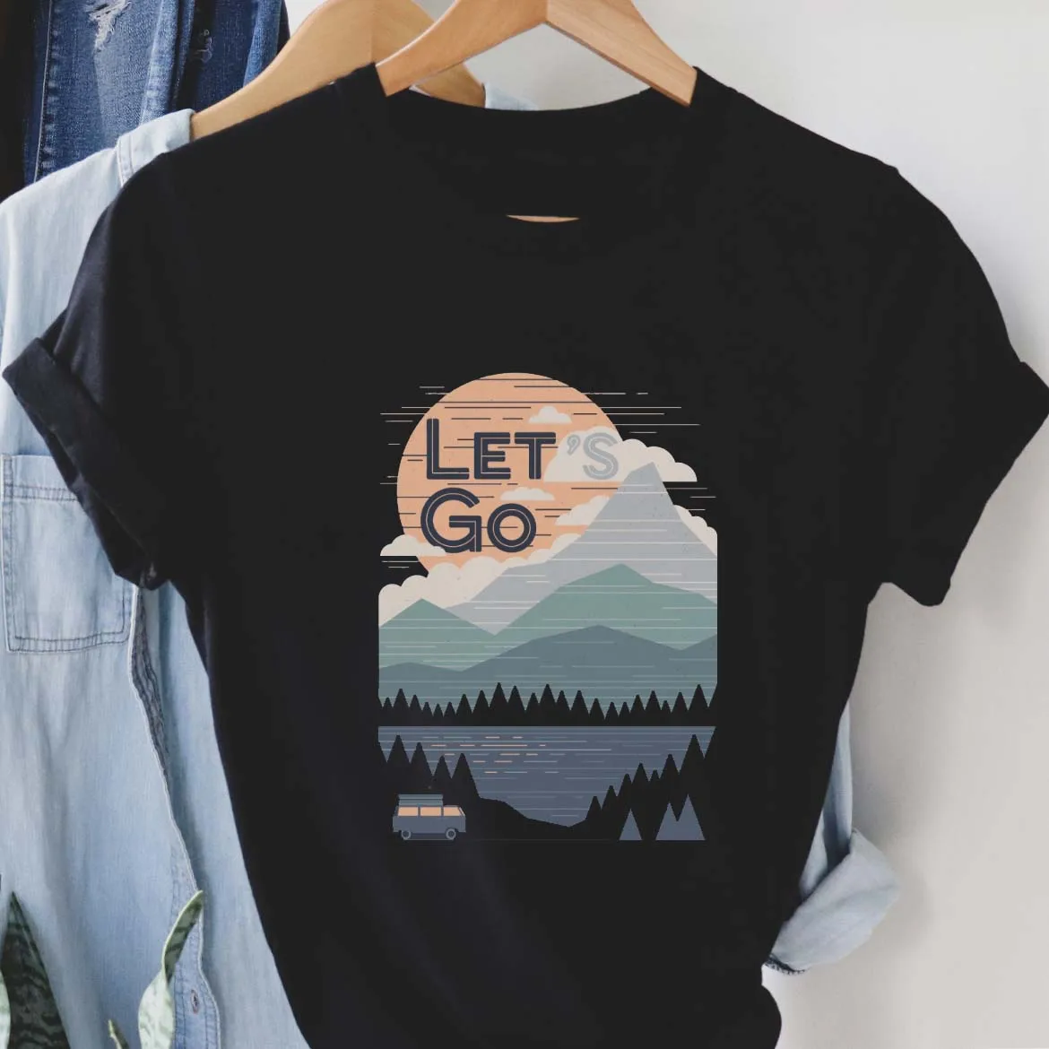 

Женский летний Повседневный Топ с коротким рукавом и принтом