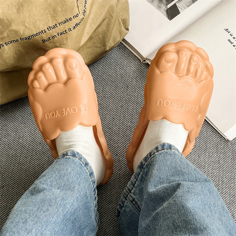 

Women's Shoes 36-44 Couples Home Funny Slippers New Hot Sale Fashion I Love You Sandals Spring Special Offer Men's Casual Shoes