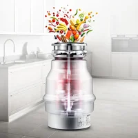 550W Kitchen Garbage Disposal Crusher Food Waste Disposers Stainless Dteel Grinder Appliances 2