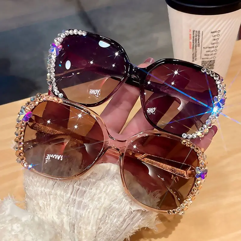 New Fashion Luxury Diamond Polarized Sunglasses Women Sun  display picture 1