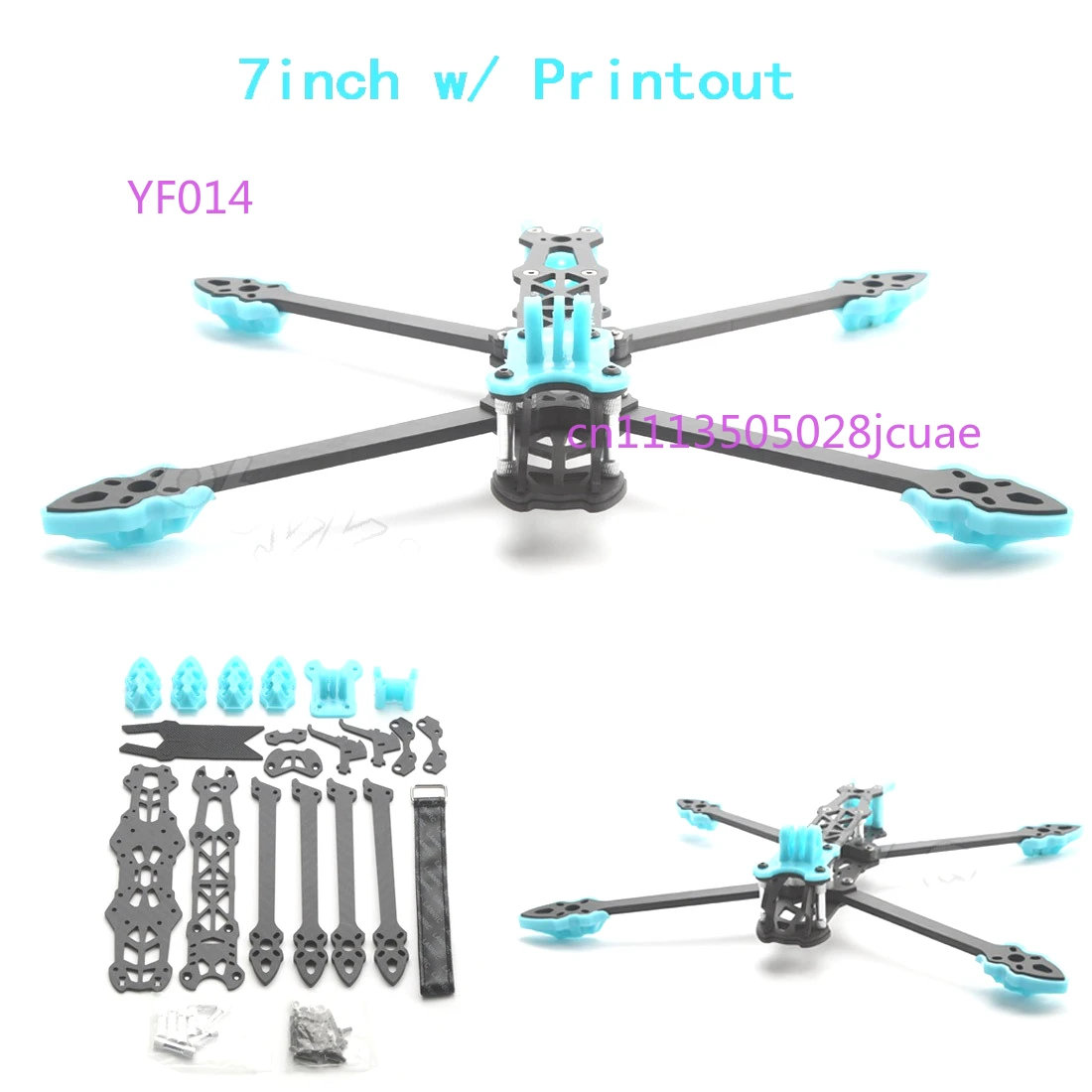 MARK4 7인치 HD 버전 랙 드론 FPV 카본 파이버 비GEP 레이싱 플라워 플라잉 스카이